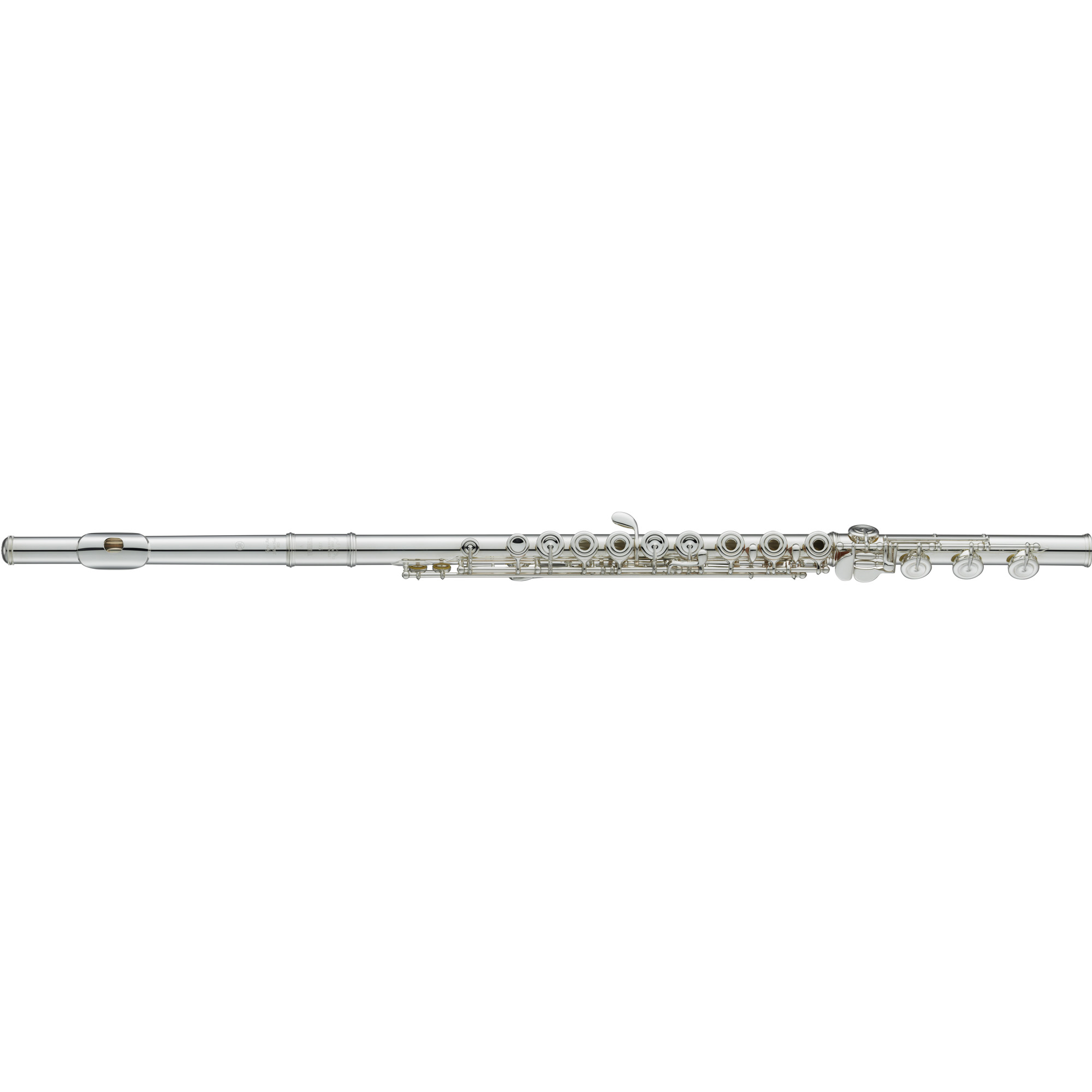Flauta YAMAHA YFL-587 H, Cabeza Plata, Pata de Si